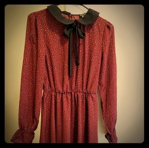 Vintage Schoolhouse Long Sleeve Dress